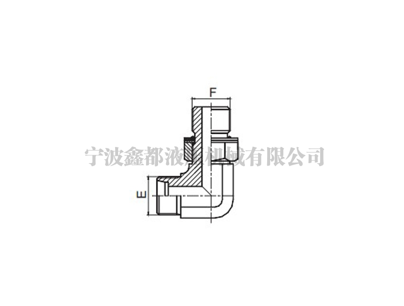 廊坊1CH9-OG/1DH9-OG 90°弯公制外螺纹可调向柱端