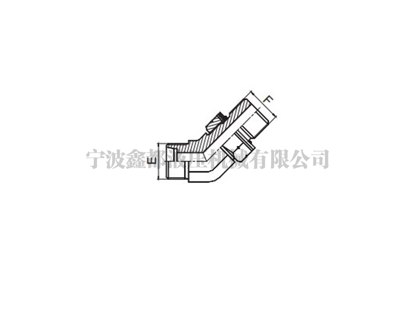 宜昌1CG4-OG/1DG4-OG 45°弯英管螺纹可调向O形圈密封柱端