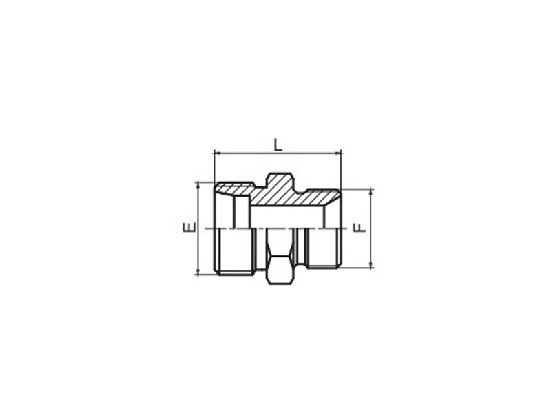 1CB/1DB 英管螺纹60°锥密封或组合垫密封两用柱端